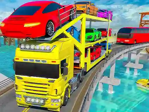 Oyunu Crazy Mega Car Transport Truck Game çevrimiçi