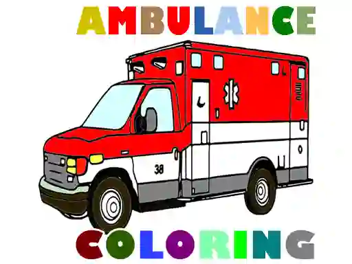 Oyunu Ambulance Trucks Coloring Pages çevrimiçi