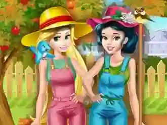 Oyunu Princesses Working In the Garden çevrimiçi