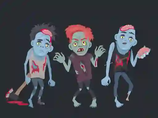 Oyunu Zombies and Skeletons Coloring çevrimiçi