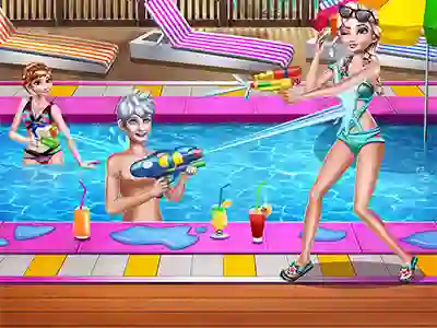 Oyunu Sisters Pool Party çevrimiçi