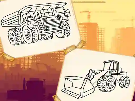 Oyunu Construction Trucks Coloring çevrimiçi