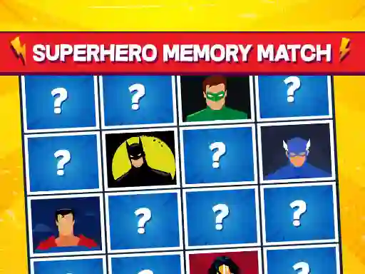 Oyunu Superhero Memory Match çevrimiçi