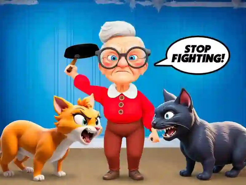 Oyunu Cat and Granny çevrimiçi