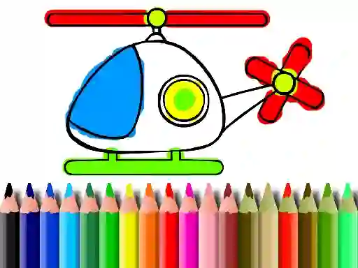 Oyunu Back To School Helicopter Coloring çevrimiçi