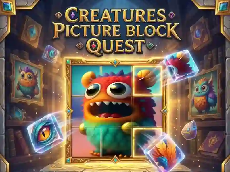 Oyunu Creatures Picture Block Quest çevrimiçi