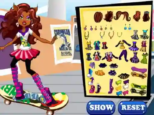 Oyunu Clawdeen skates çevrimiçi