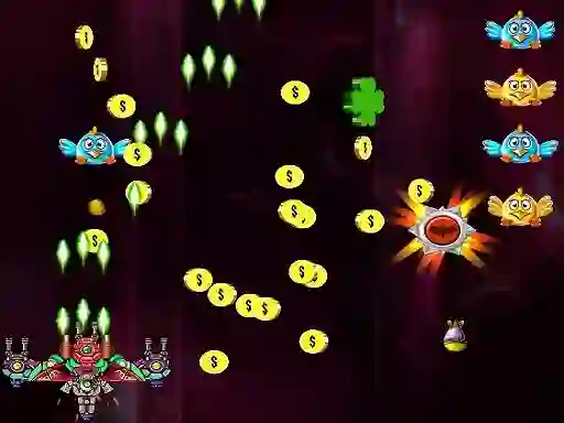 Oyunu Space Attack Chicken Invaders çevrimiçi