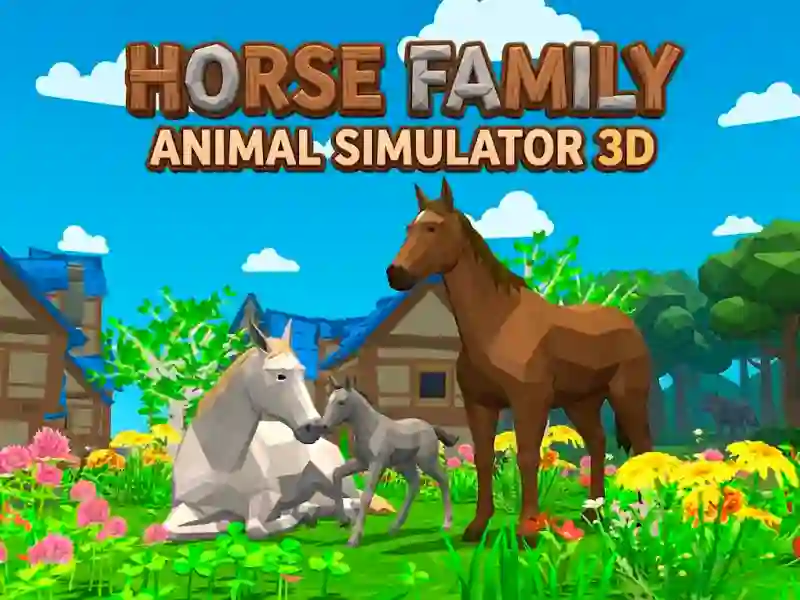 Oyunu Horse Family Animal Simulator 3D çevrimiçi