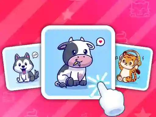 Oyunu Cute Animal Cards çevrimiçi