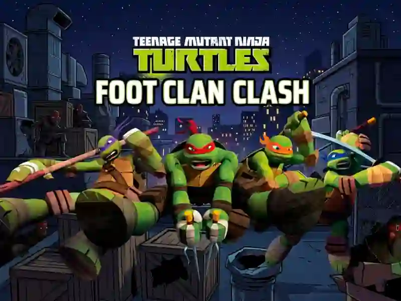 Oyunu Teenage Mutant Ninja Turtles Foot Clan Clash çevrimiçi