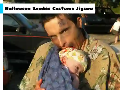 Oyunu Halloween Zombie Costume Jigsaw çevrimiçi