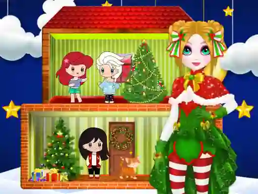Oyunu Christmas Puppet Princess House çevrimiçi