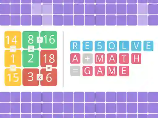 Oyunu Resolve a math game çevrimiçi
