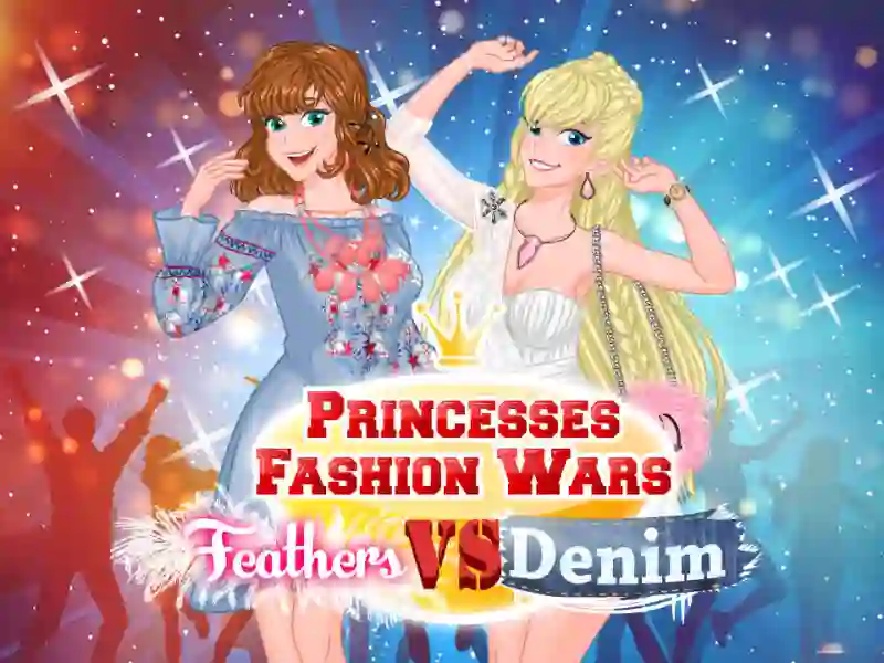 Oyunu Princesses Fashion Wars Feathers VS Denim çevrimiçi