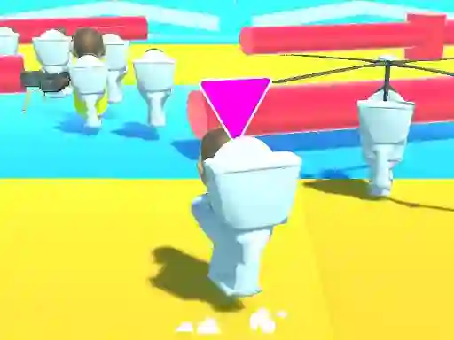 Oyunu Fall Boys Skibidi Toilet çevrimiçi
