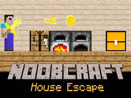 Oyunu Noobcraft House Escape çevrimiçi