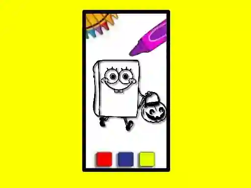 Oyunu SpobgeBob Halloween Coloring Book çevrimiçi
