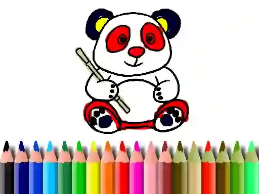 Oyunu Back To School: Panda Coloring çevrimiçi