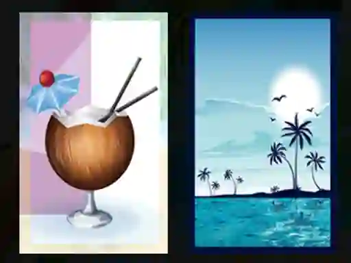 Oyunu Beach Cocktails Memory çevrimiçi