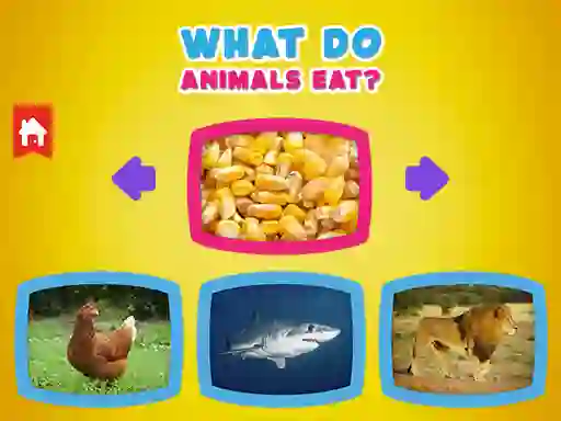 Oyunu What Do Animals Eat? çevrimiçi