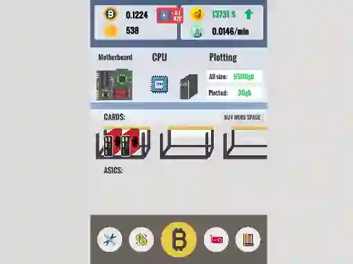Oyunu Bitcoin Clicker çevrimiçi