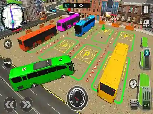 Oyunu Bus City Parking Simulator çevrimiçi