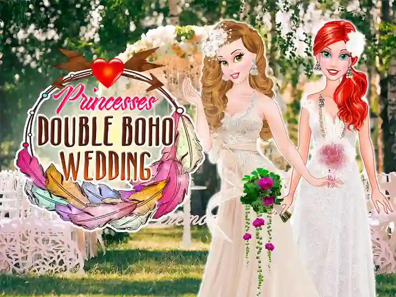Oyunu Princesses Double Boho Wedding çevrimiçi