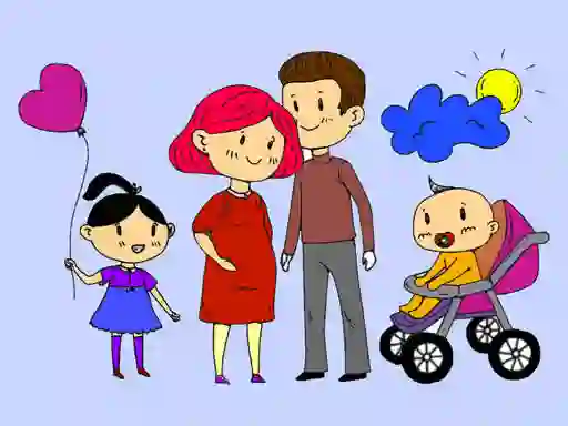 Oyunu Happy Family Coloring Book çevrimiçi