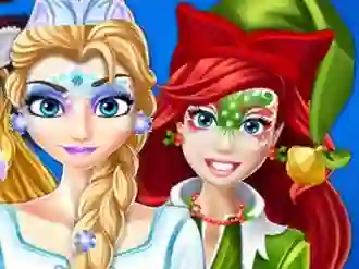 Oyunu Christmas Face Painting çevrimiçi