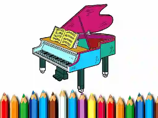 Oyunu Back To School: Piano Coloring Book çevrimiçi