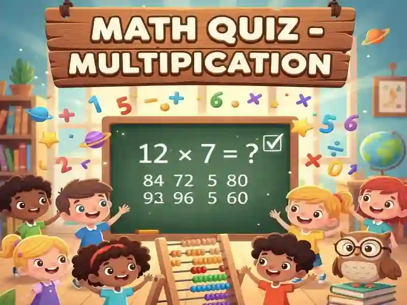 Oyunu Math Quiz - Multiplication çevrimiçi