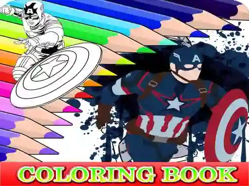 Oyunu Coloring Book for Captain America çevrimiçi