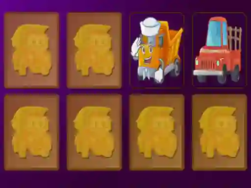Oyunu Cartoon Trucks Memory çevrimiçi