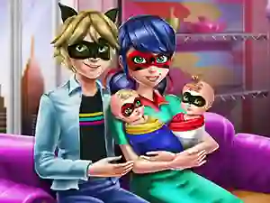 Oyunu Dotted Girl Family Day çevrimiçi