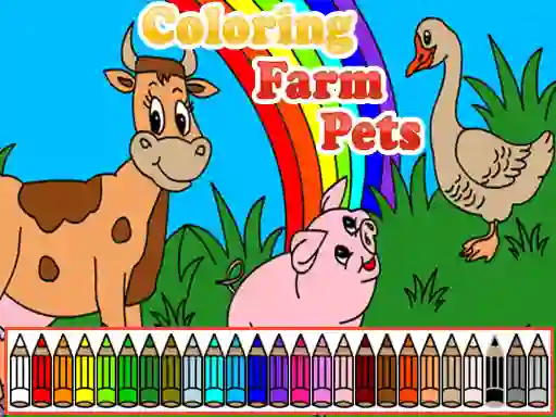 Oyunu Coloring Farm Pets çevrimiçi