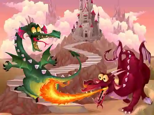 Oyunu Fairy Tale Dragons Memory çevrimiçi