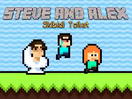Oyunu Steve and Alex Skibidi Toilet çevrimiçi