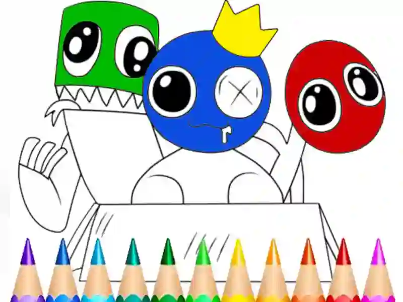 Oyunu Rainbow Friends Coloring Book çevrimiçi