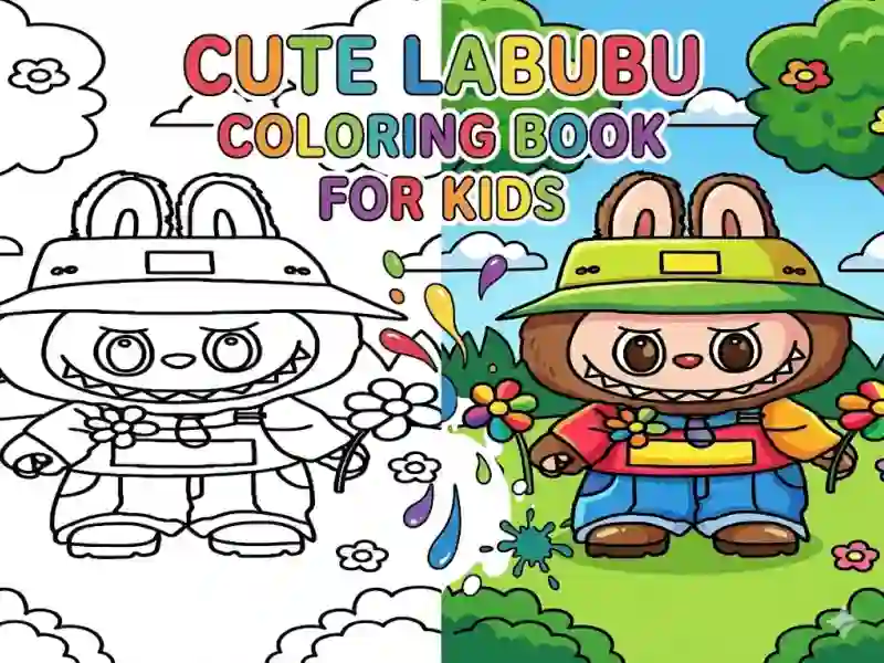 Oyunu Cute Labubu Coloring Book for Kids çevrimiçi