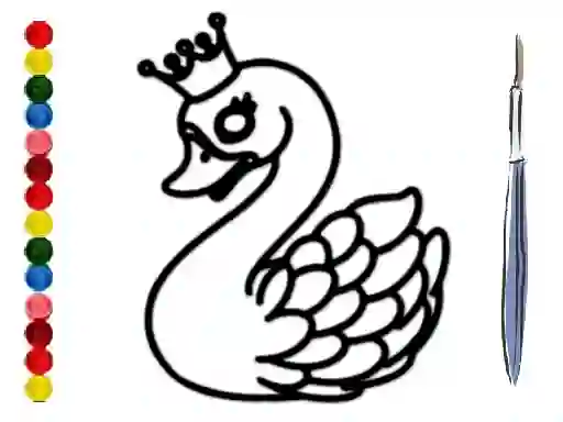 Oyunu Back To School: Swan Coloring Book çevrimiçi