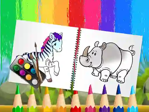 Oyunu Funny Animals Coloring Book çevrimiçi
