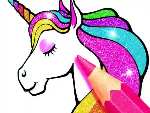 Oyunu Unicorn Coloring Book Glitter çevrimiçi