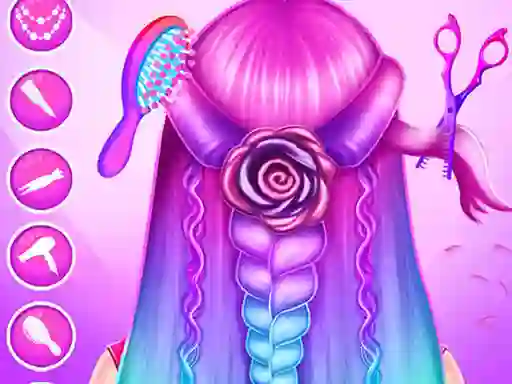 Oyunu Braid Hair Salon Girls çevrimiçi