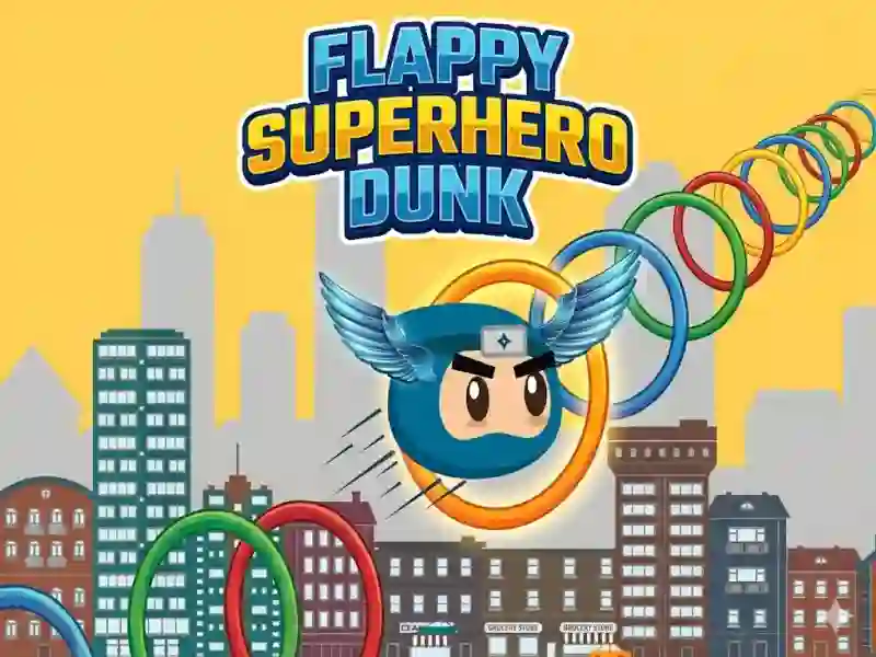 Oyunu Flappy Superhero Dunk çevrimiçi