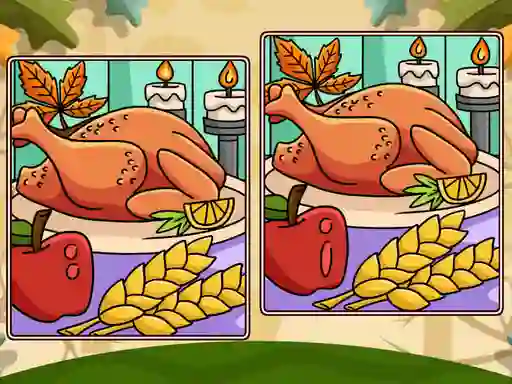 Oyunu Thanksgiving Spot The Differences çevrimiçi