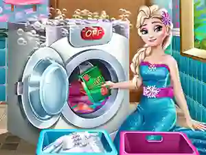 Oyunu Ice Queen Laundry Day çevrimiçi