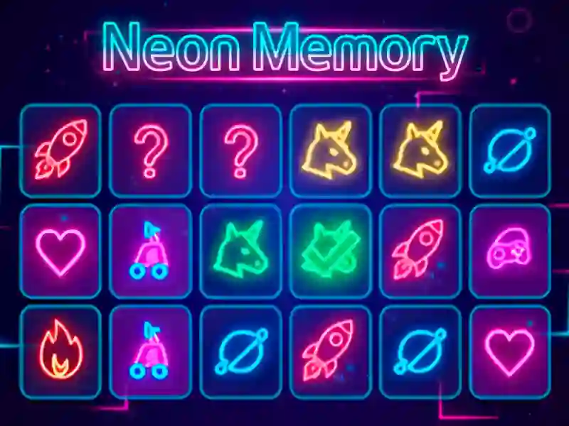 Oyunu Neon Memory çevrimiçi