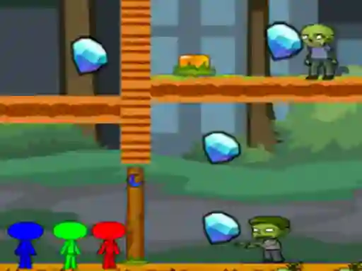 Oyunu StickMan Bros Vs Zombies çevrimiçi