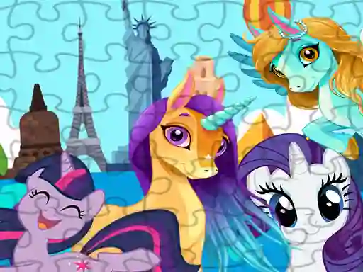 Oyunu Unicorns Travel The World Puzzle çevrimiçi